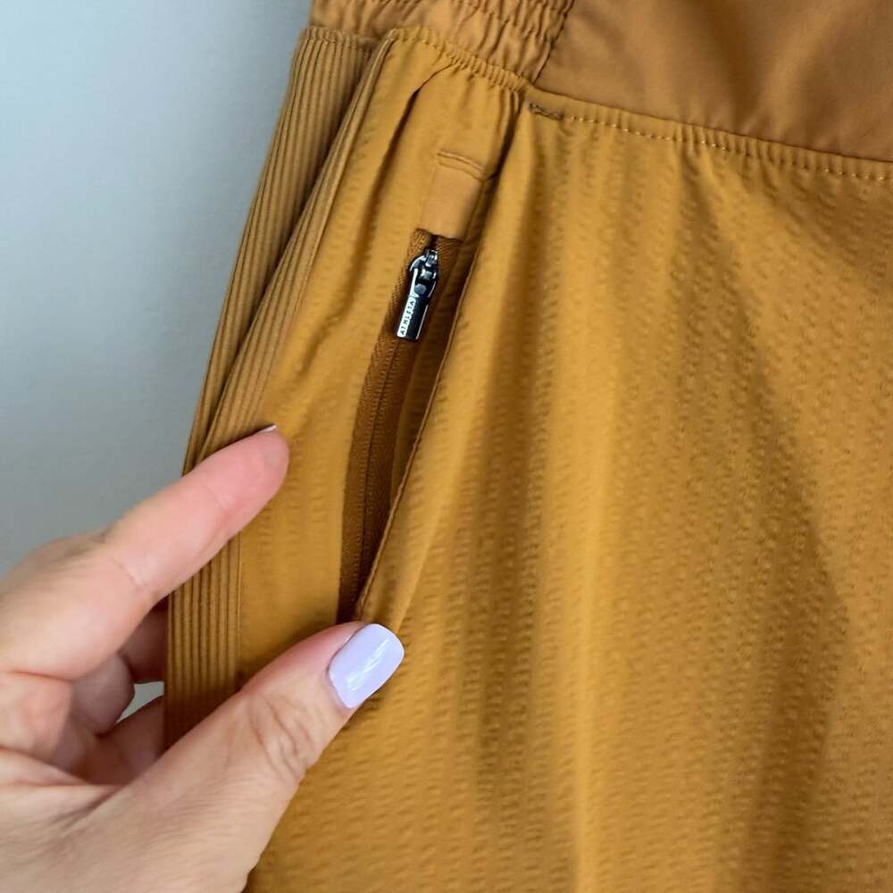 Athleta Textured Brooklyn Joggers Mustard Yellow - Picture 9 of 9